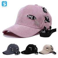 Long ribbon baseball cap